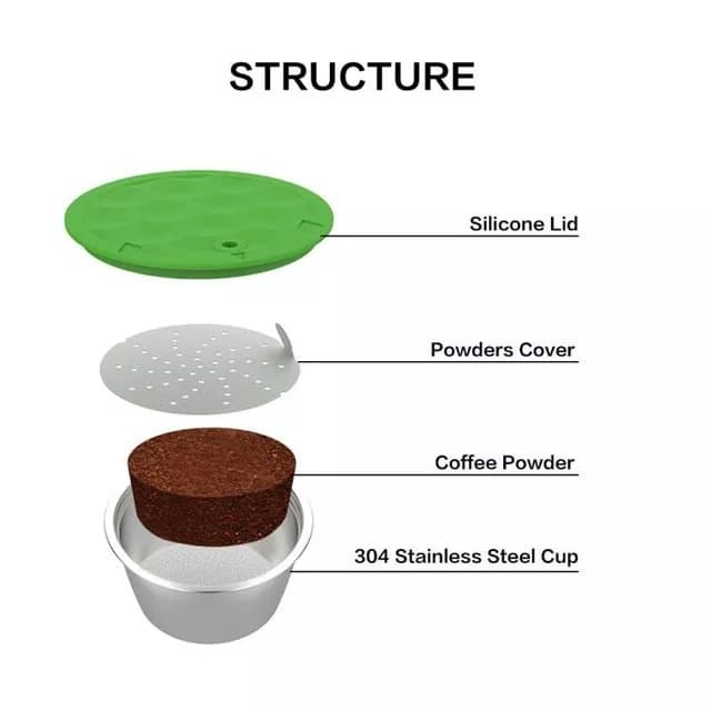 COFFEE REFILLABLE CAPSULE FOR DOLCE GUSTO