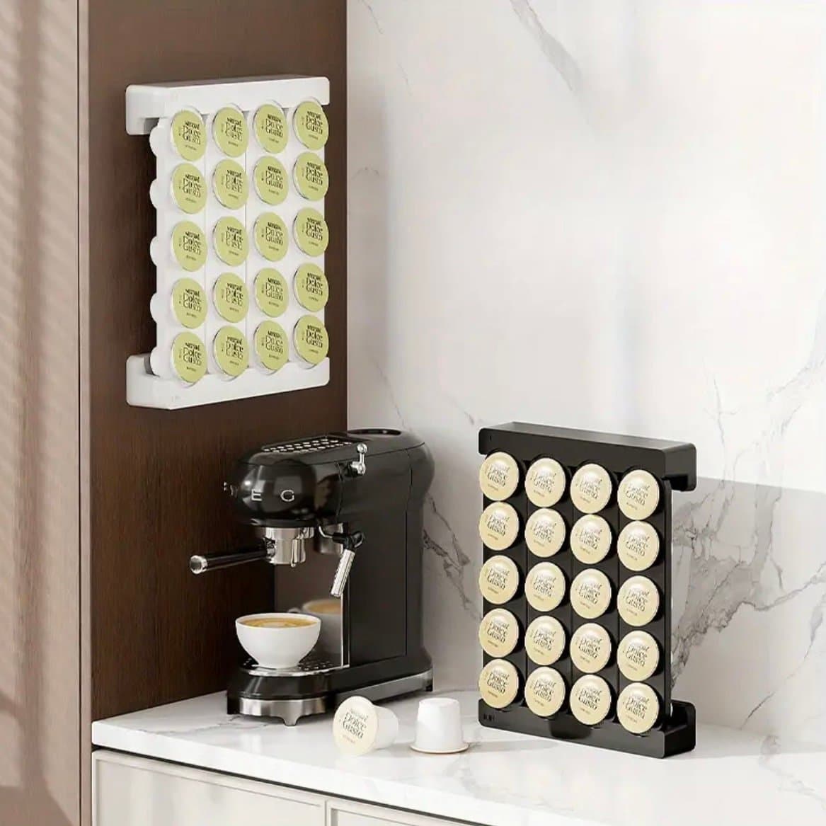 Wall-Mounted Coffee Capsule Holder