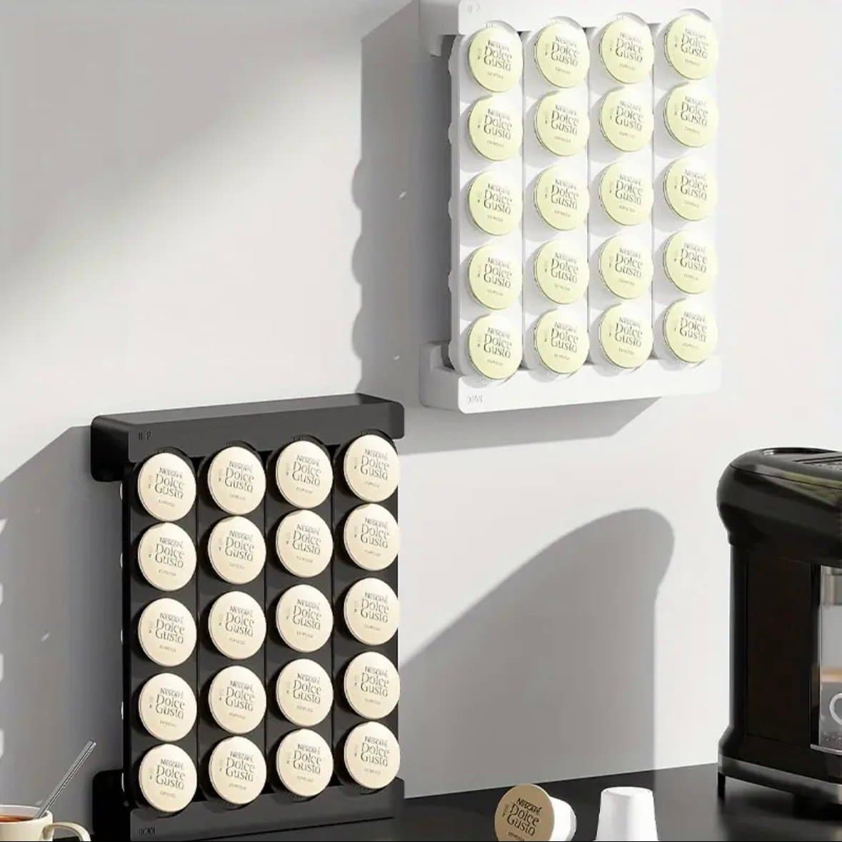 Wall-Mounted Coffee Capsule Holder