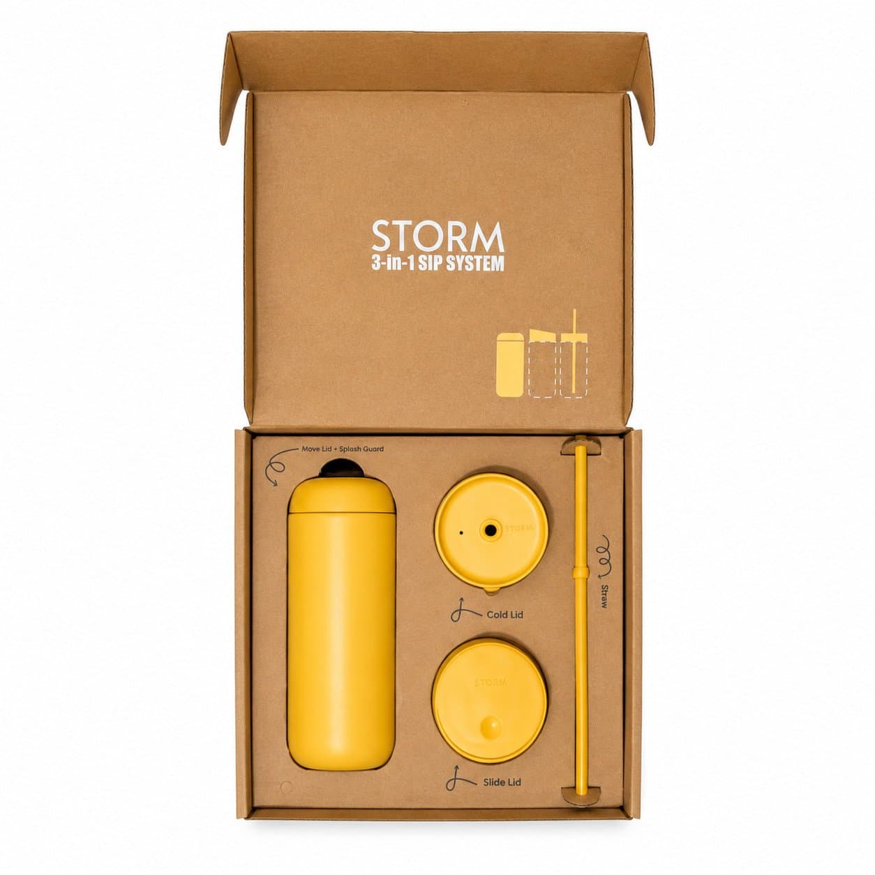 STORM Carter Move Mug 3 in 1 – Yellow | 16oz