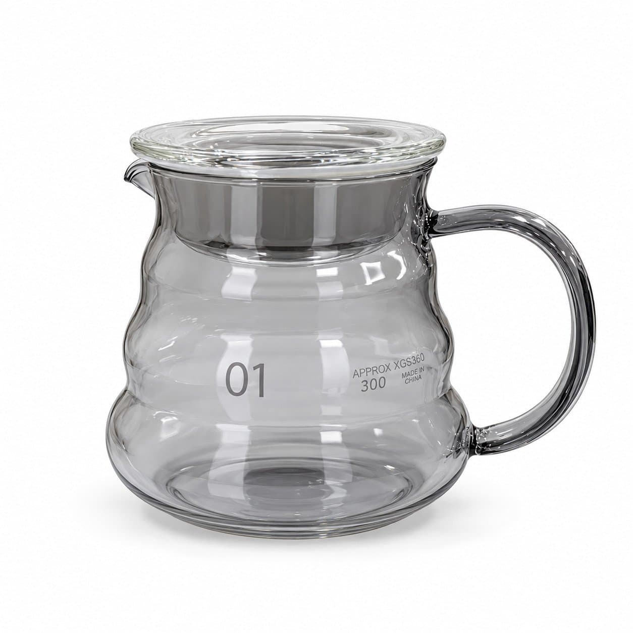 SMOKED Glass Coffee Server – 300ml