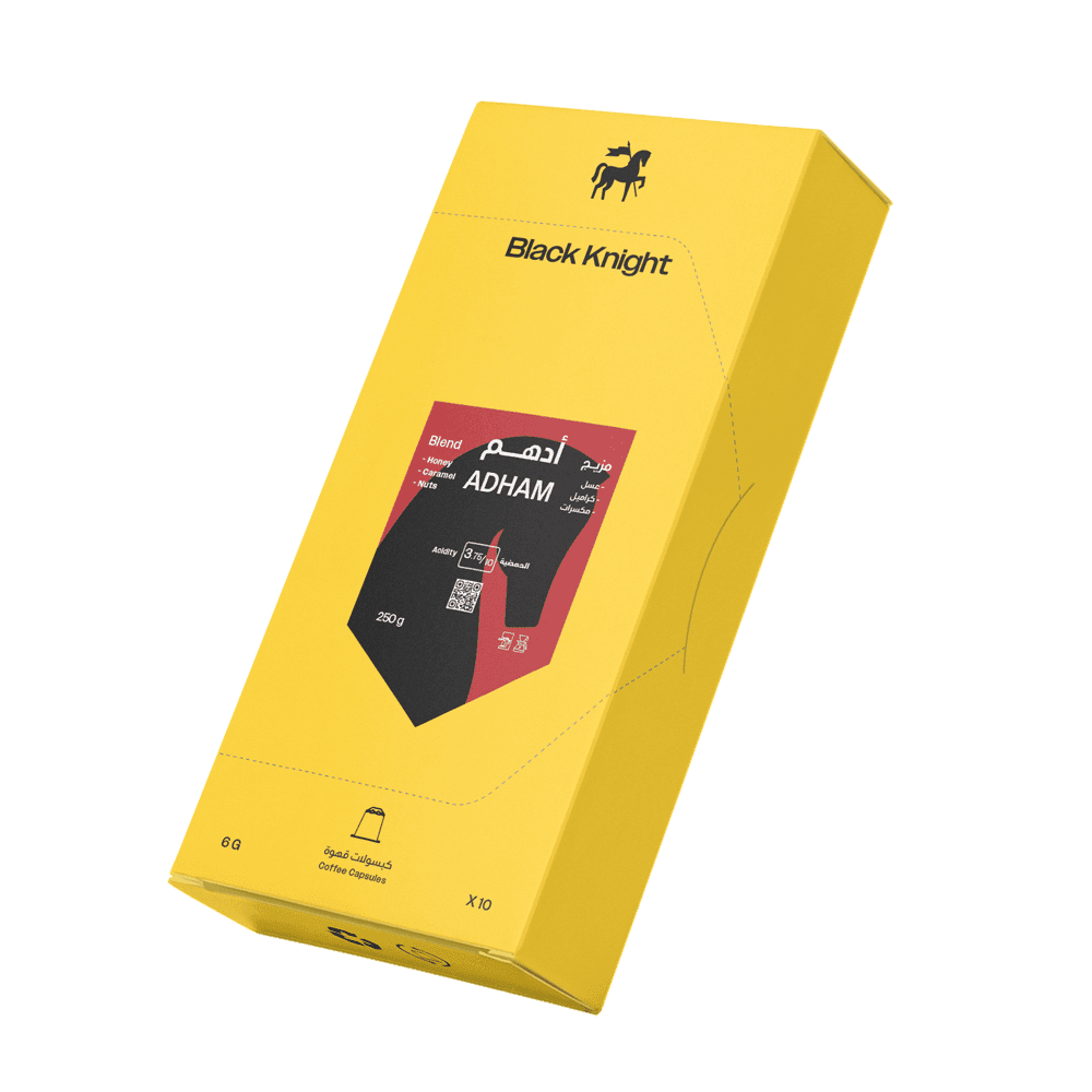 BLACK KNIGHT — Adham Coffee Capsules | Nespresso Compatible | 10 Capsules