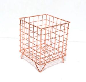 ROSE GOLD COFFEE CAPSULE STORAGE BASKET
