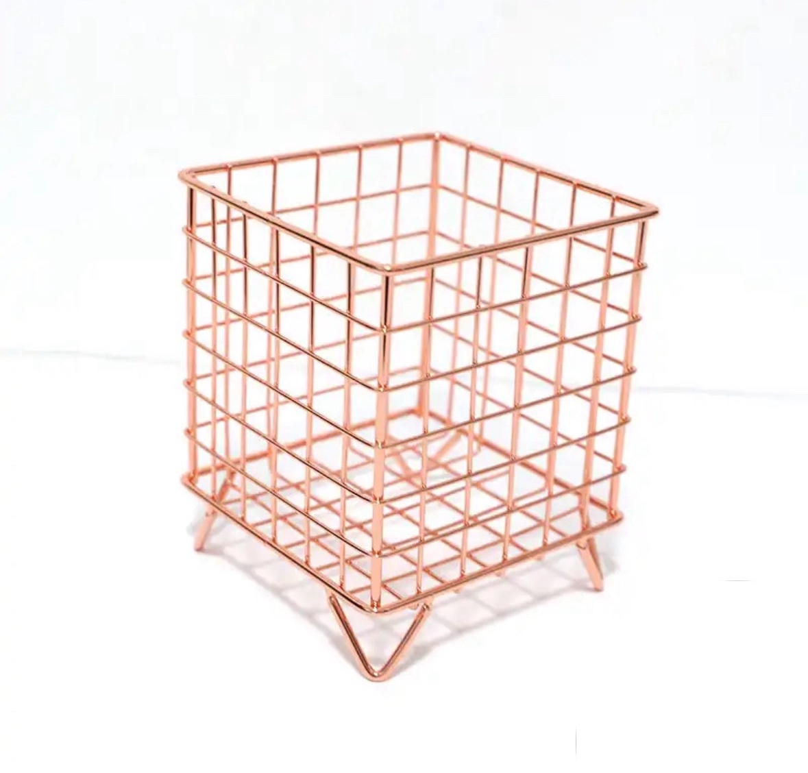 ROSE GOLD COFFEE CAPSULE STORAGE BASKET