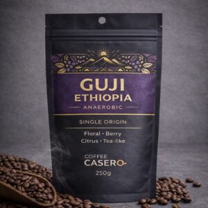 COFFEE CASERO GUJI
ETHIOPIA ANAEROBIC COFFEE BEANS