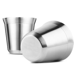 Stainless Steel Double Wall Coffee Cup 80ml(silver)