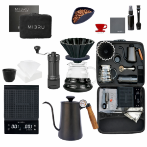 MIBRU V60 Coffee Maker 14-in-1 Set with Coffee Tool Bag